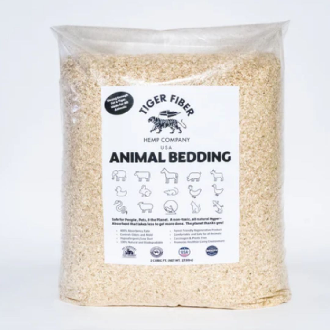 Tiger Fiber’s Hemp Animal Bedding