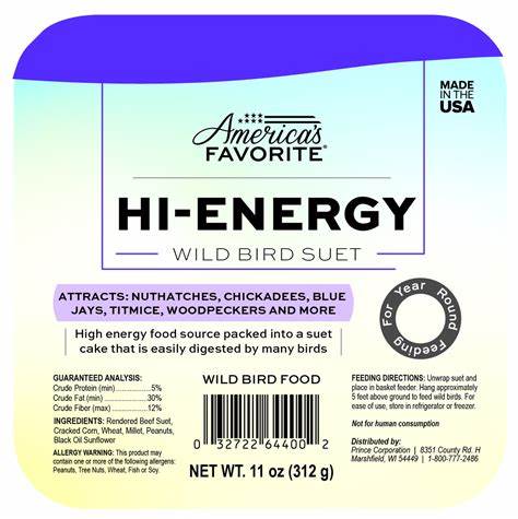 America's Favorite High Energy Suet