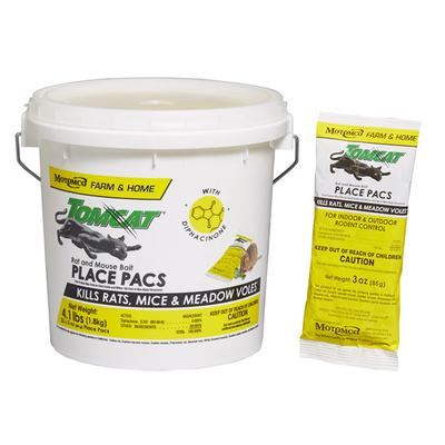 Motomco Tomcat Place Pack (Pail) 22 X 3 OZ XX254