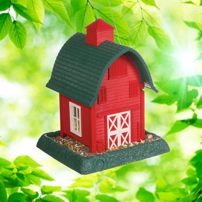 Bird Feeder Small Barn (Red)* 5 LB