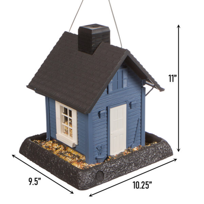 Bird Feeder Small Cottage (Blue)* 5 LB