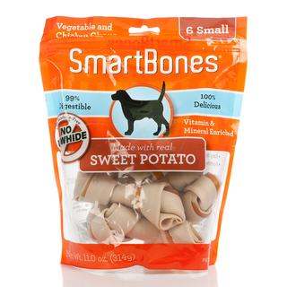 Smartbones Sweet Potato Small 6/CT PKG SMR23