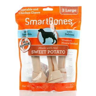 Smartbones Sweet Potato Large 3/CT SMR25